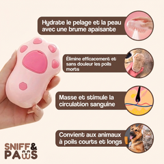 Brosse à vapeur | Brosse à vapeur rafraîchissante - Pour chats et chiensw